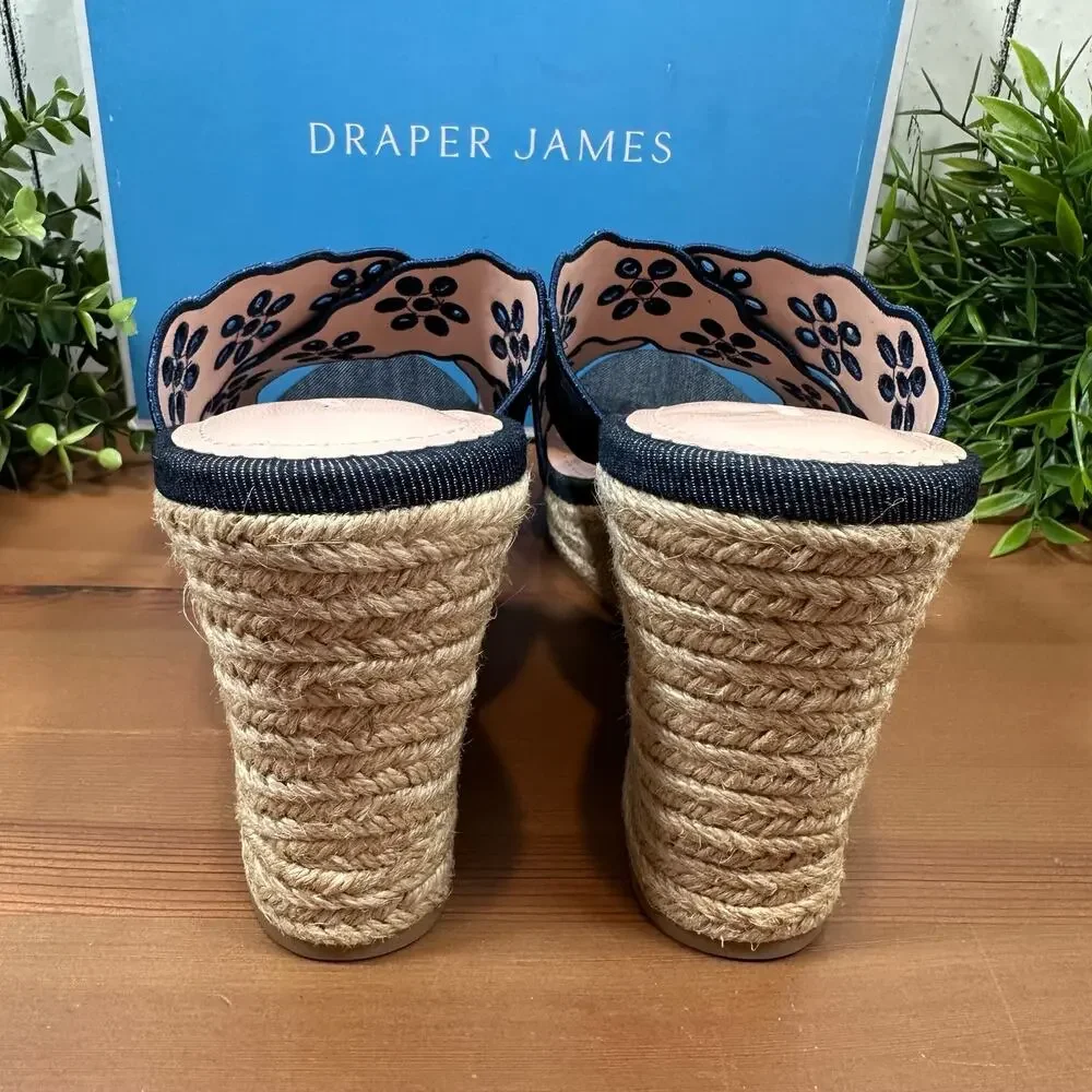 Draper James Emily Wedge Sandals Size 6‎